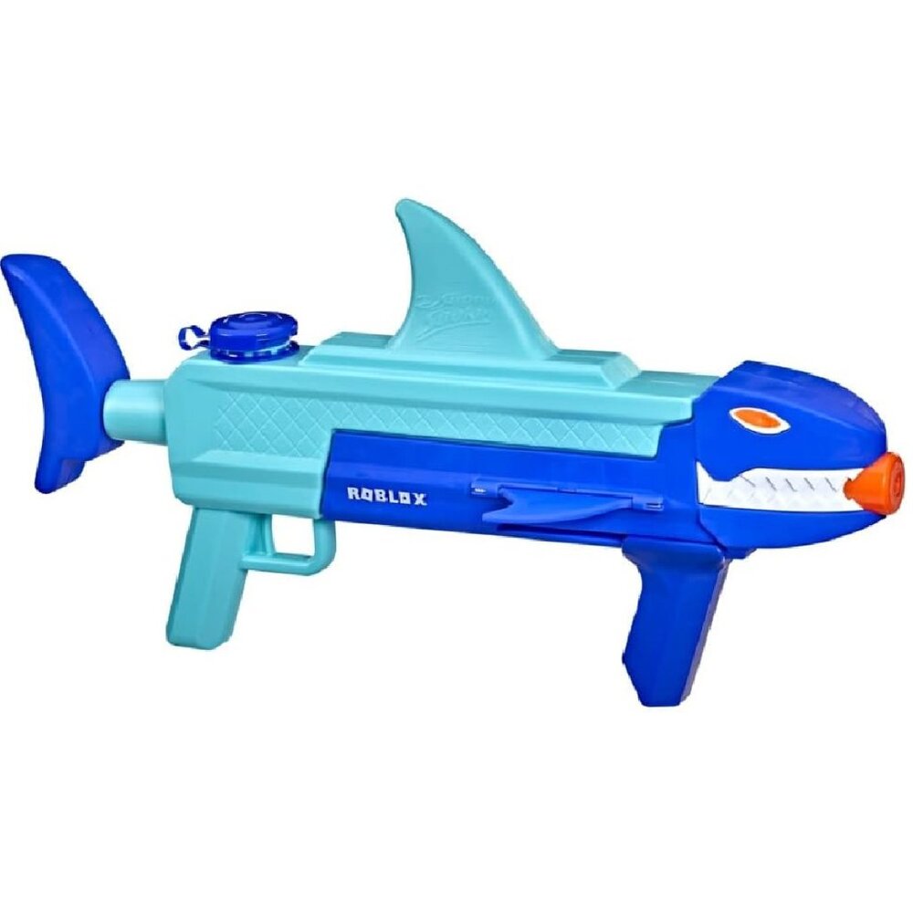 Nerf Roblox Sharkbite SHRK 500 Super Soaker Pump To Drench Toy Summer Fun NEW - Picture 3 of 15